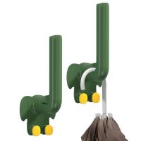 【LZ】✸  Gancho de armazenamento adesivo multifuncional L Shaped Toalha Organizer Hanger ganchos pegajosos Organização doméstica para lavanderia 2pcs