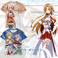 Mens short-sleeved sports cartoon clothing summer sword art online T-shirt animation merchandise cost T-shirt {in store}