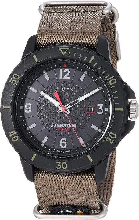 Timex Men's Expedition Gallatin Solar-Powered Watch Green/Black ...