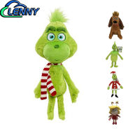 GrinchSanta Plushies การ์ตูนอะนิเมะตัวละครของเล่นตุ๊กตาตุ๊กตานุ่มยัดไส้ตุ๊กตาสำหรับของขวัญคริสต์มาสสำหรับเด็ก