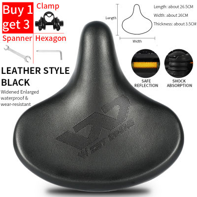 WEST BIKING Ergonomic Big Butt Bicycle Saddle Widen Thicken Cushion Pad MTB Road Bike Saddle Comfortable Breathable Cycling Seat