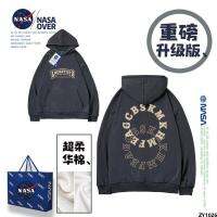 เสื้อสเวตเตอร์มีฮู้ดตัวอักษรฤดูใบไม้ร่วงชายหญิงรูปวงแหวน NASA เสื้อฮู้ดทรงหลวมแบรนด์แฟชั่นไฮสตรีทแมทช์ง่ายลำลองสไตล์อเมริกัน