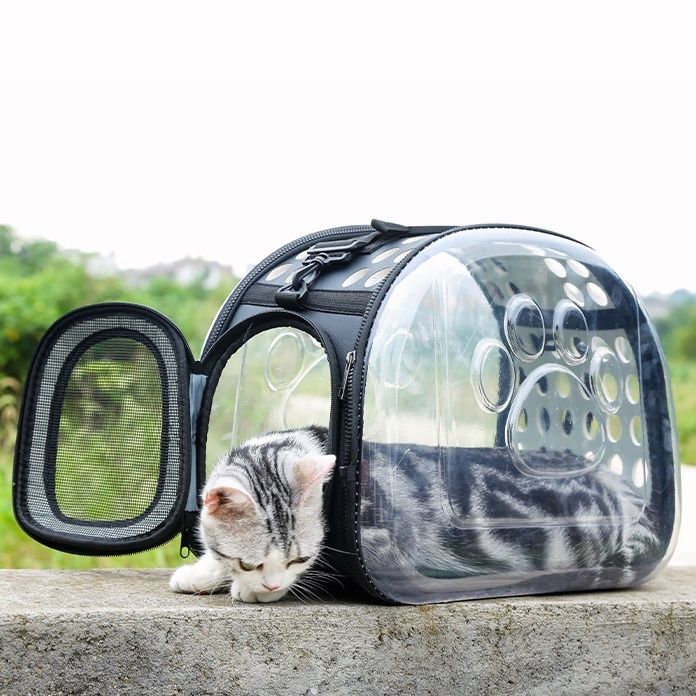 กระเป๋าอวกาศ-กระเป๋าใส่สัตว์เลี้ยง-ระบายอากาศ-พับได้-กระเป๋าใส่น้องแมวน้องหมา-พร้อมสายสะพาย