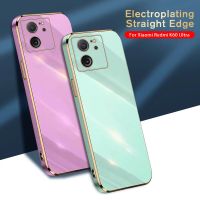 สำหรับ Xiaomi 13T / Xiaomi 13T Pro เคสโทรศัพท์อิเล็กโทรเพลทแบบตรงเคสมีขอบซิลิโคนนิ่มปกป้องคลุมทั้งหมดฝาหลังสุดหรู