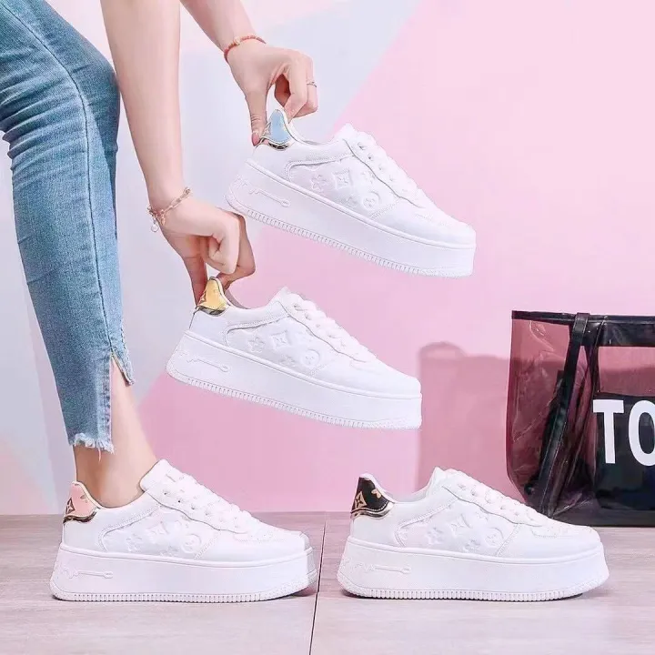 ACE SHOES 2022 Quality Fashion Runway Design Flat Wedge Sneaker For