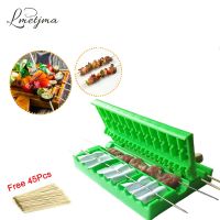 【CW】 LMETJMA BBQ Skewers Food Grade Kabob Skewer Maker Tools Vegetable Roll Meat KC0404