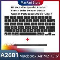 ❈❄ New 2022 Year M2 Laptop A2681 Keys Keycaps For Macbook Air Retina 13.6 quot; A2681 Key Cap Keyboard Repair Black