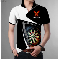 Summer  3d Print Newest Darts Player Polo Shirt Custom Name Team Funny Harajuku Streetwear Sleeveless Tees Fitness 2023 new polo shirt