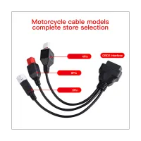 1 PCS Motorcycle Replacement Accessories for Yamaha 3Pin 4Pin and Honda 6Pin OBD2 Diagnostics Connector Cable for Yamaha Motorbike OBD Extension Cable