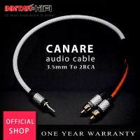 High-End 3.5mm To 2 RCA Stereo Audio Cable Carbon Fiber RCA + HiFi Canare Professional Broadcast Audio-cable  0.5m 1m 1.5m 2m Cables