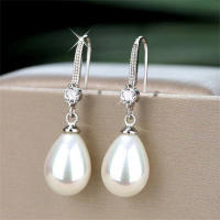 Wedding Party Earrings Engagement Earrings Dangle Earrings For Women Imitation Pearl Earrings Water Drop Earrings