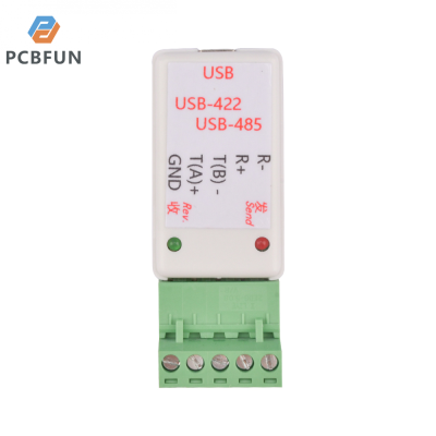 pcbfun USB ไปที่485/422 USB เพื่อ422485ตัวแปลงพอร์ตอนุกรมพร้อมตัวระบุการส่ง