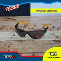 DRH แว่นกันแดด Action Eyewear รุ่น R68 Smoke Yellow Leg แว่นตานิรภัย, 2020, แว่นตากันUV, ,***แถมซองผ้าใส่แว่นฟรี*** แว่นตาแฟชั่น  แว่นตากันแดด