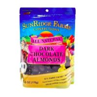 ? Sunridge Farms Dark Chocolate Almonds 170g ซันริดจ์ ฟาร์ม ดาร์กช็อกโกแลตอัลมอนด์ 170g (จำนวน 1 ชิ้น)