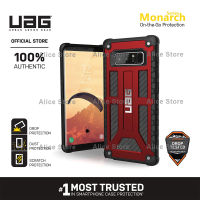 UAG Monarch Series Phone Case for Samsung Galaxy Note 8 with Military Drop Protective Case Cover - Red