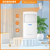 Staniot Motion Sensor PR200 Wireless 433Mhz PIR Motion Detector Security Protection Anti-Tamper Alarm for Home Alarm System Household Security Systems