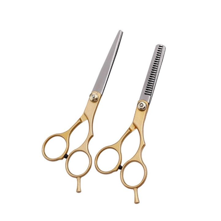 golden-professional-6-0-inch-stainless-steel-barber-hair-cutting-thinning-scissor-shears-hairdressing-set