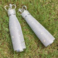 500ML Sparkling Diamond Thermos Bottle Double Wall Stainless Steel Bling Crown Water Bottle Portable Vacuum Flask Gift For Adult