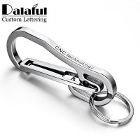 Stainless Steel Keychain Custom Lettering High-grade Keyring Personalized For Mens Car Buckle Key Chain Ring Holder K415