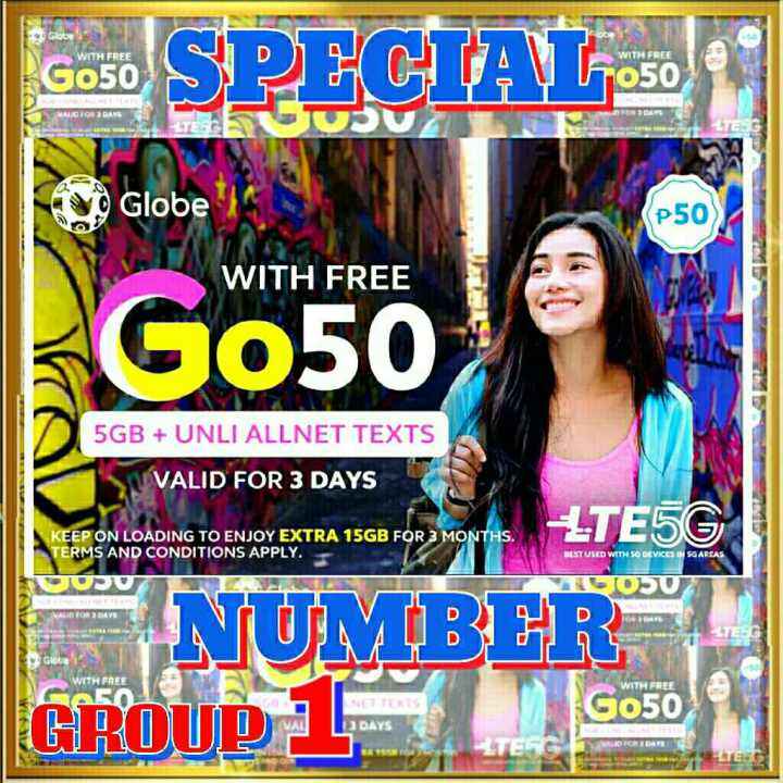 GLOBE SIM 5G VANITY SPECIAL NUMBER (Group 1) Lazada PH