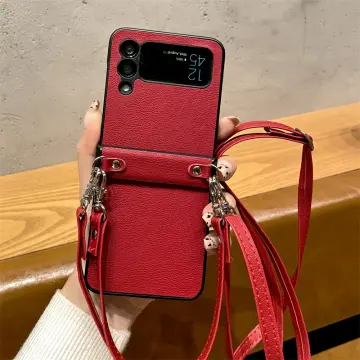 louis vuitton red pattern Case Samsung Galaxy Z Flip 3