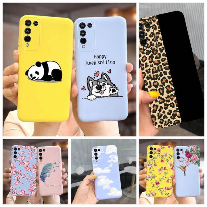 Honor 10X Lite Case DNN-LX9 Soft Silicone Cute Panda Cartoon Cover For ...