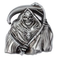 Grim Reaper Belt Buckle Belt DIY Accessories Western Cowboy Style Smooth Belt Buckle Punk Rock Style K37 Belts