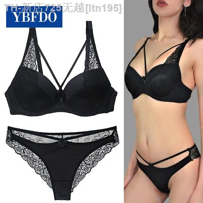 【CW】⊙☊  YBFDO Panties Set Push Up Bras Intimates Thongs Size A B C D E Female Brassiere Sets
