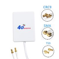 4G LTE Antenna 3G 4G Panel Antenna Signal Amplifie Dual SMA TS9 CRC9 Connector 3m cable for Huawei E8372 E3372 B315 Router Modem Cables