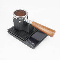 Lamazarcco E61 58มม. Portafilter ขาตั้งสแตนเลส Portafilter ผู้ถือ Bottomless Single Spout กาแฟ Tamper Station Barista