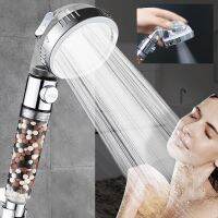 ZhangJi Pressure 3 Modes Adjustable Shower Saving Filter Balls Spray Nozzle