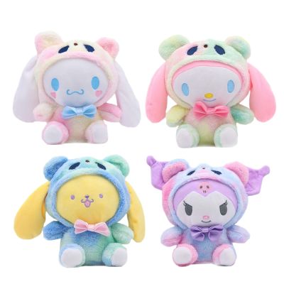 【YF】 20cm Sanrio Cartoon Cute Plush Toy Pochacco Cinnamoroll Kuromi Melody Kawali Appease Pillow Soft Stuffed Doll for Kids Xmas Gift