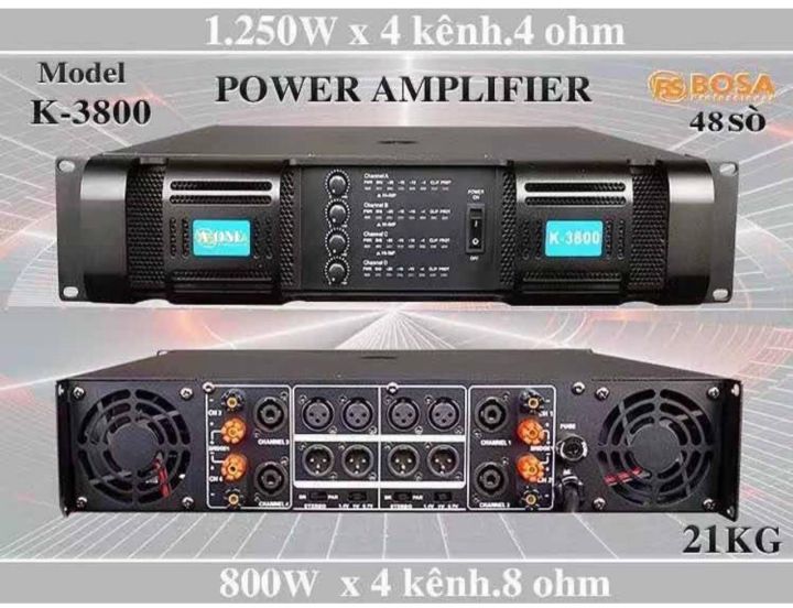 ส่งไวร้านแนะนำ-a-one-k-3800-เพาเวอร์แอมป์4ch-power-800w-rms-x-4เครื่องขยายเสียง-3200w