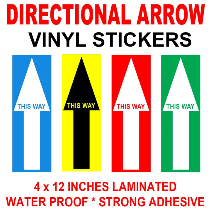 DIRECTIONAL ARROW FLOOR STICKERS COVID STICKERS Lazada PH