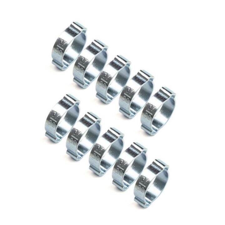 80pcs 520mm Hose Clamp Double Ears Clamp Worm Drive Fuel Water Hose