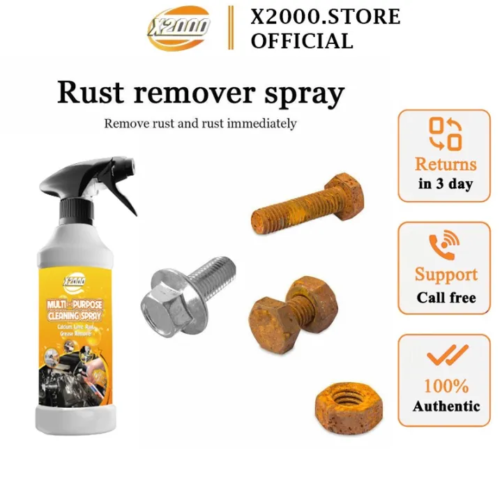 Cleaning spray X2000 Multipurpose Rust Cleaning Rust Remover, Oil