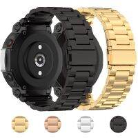 [มาแรง] สายนาฬิกาโลหะสำหรับ Huami Amazfit T-Rex 2สายรัดข้อมือสเตนเลสแบบไม่มีช่องว่างอุปกรณ์เปลี่ยนสายนาฬิกากําไล