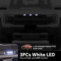 ไฟติดกระจังหน้า ไฟติดหน้ากระจัง LED 3 จุด รุ่น ฟอร์ด เรนเจอร์ FORD RANGER RAPTOR / NEXT GEN ปี 2022 - 2023 จำนวน 1 ชุด