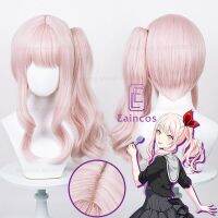 อะนิเมะโครงการ SEKAI Colorescenario! Akiyama-Peluca De Cuero Cabelludo Rizado Mizuki, Pelo Sintético Resistente Al Calor, 45Cm Largo, Color Rosa