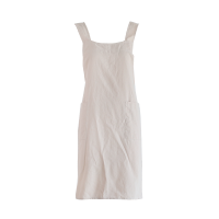 2021 New Cotton Linen Apron Cross Back Apron for Women with Big Pockets Square Pinafore Dress for Baking Cooking BBQ Grill Dress