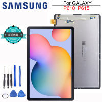 ต้นฉบับสำหรับ S Amsung G Alaxy Tab S6 Lite 10.4 P610 P615 P615N P617จอแอลซีดีหน้าจอแสดงผลสัมผัสแก้ว Digitizer สมัชชาเปลี่ยน