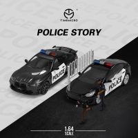 TIME MICRO 1:64 T Series  Metal Die-cast Model Police Car for Collection &amp; Display Die-Cast Vehicles