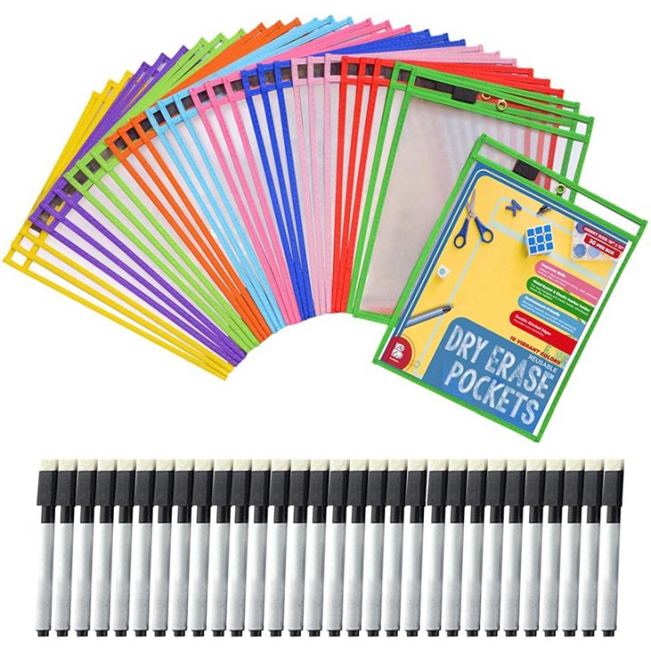 30dry-erase-pockets-pockets-perfect-classroom-organization-reusable-dry-erase-pockets-teaching-supplies