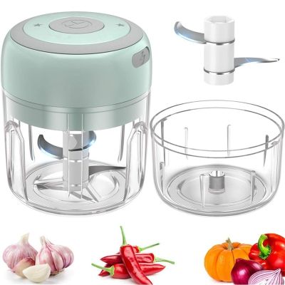 100250ml Mini USB Wireless Electric Garlic Masher Press Mincer Vegetable Chili Meat Grinder Food Chopper Kitchen Tools