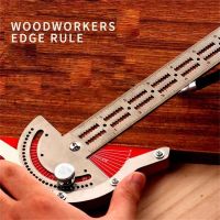 Woodworkers Edge Rule Efficient Protractor Angle Woodworking Ruler Angle Stainless Steel Precision Carpenter Measuring Tool