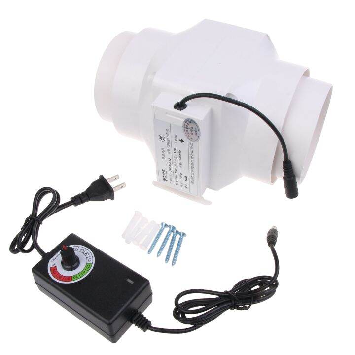 Inline Duct Fan 110mm Ventilation Exhaust Boosters Fan Filter Duct Kit