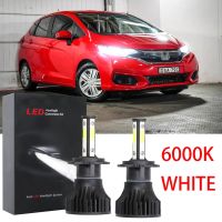 ชุดหลอดไฟหน้าฮาโลเจน LED 6000K 2016 2017 2018 แบบเปลี่ยน สําหรับ HONDA JAZZ 2002-2019