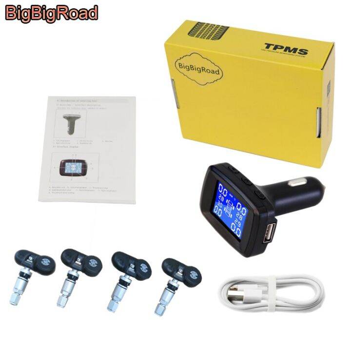 BigBigRoad Car TPMS Tire Pressure Monitoring System For Mitsubishi