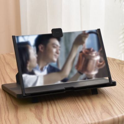 10 Inch 3D Mobile Phone Screen Magnifier HD Video Amplifier Stand Bracket with Movie Game Magnifying Folding Desktop Holder