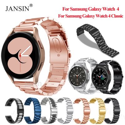 （A creative）สายสแตนเลสสำหรับ Samsung Watch 4คลาสสิก42มม. 46มม. Correa โลหะ Smartwatch Band สำหรับ Samsung Galaxy Watch 4 44มม. 40มม
